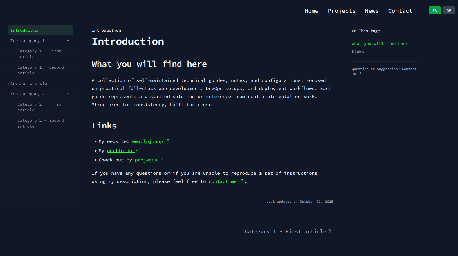 Nextra Docs Template