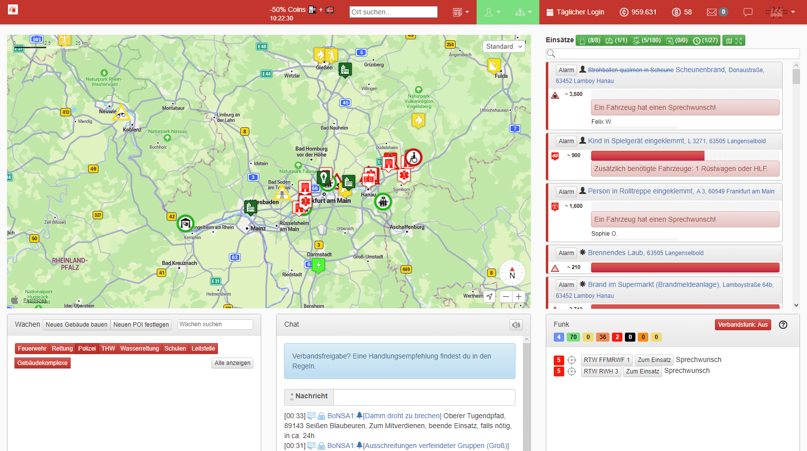 Installable version of the webgame leitstellenspiel.de